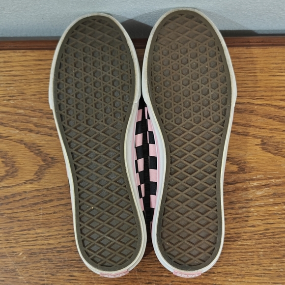 Y2K Rare KVD Vans Black Pink Women's 7.5 Slip On Ballet Shoes - Picture 9 of 12